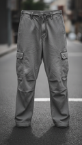 Relaxed-fit cargo pants in concrete grey